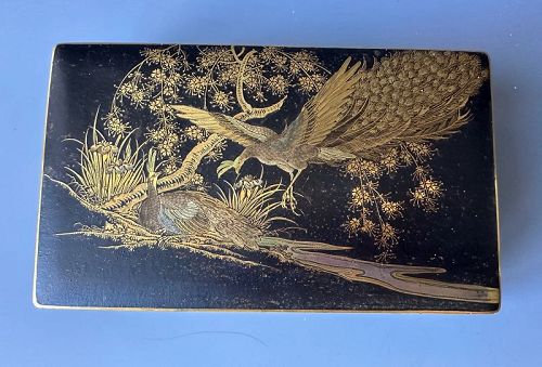 Vintage Japanese Damascene Rockefeller Cigarette Box