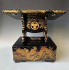 Lacquered Tokugawa lectern, or kendai Ryu Dragon