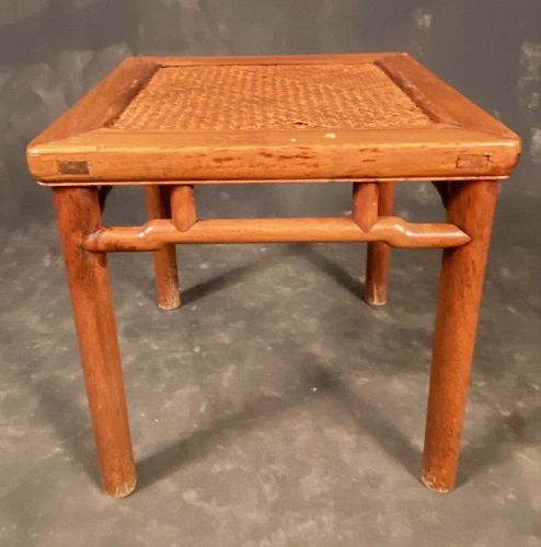 17th Century Huanghuali Chinese Square Low Stool