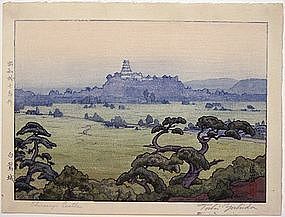 "Shirasagi Castle" Woodblock Print by Toshi Yoshida