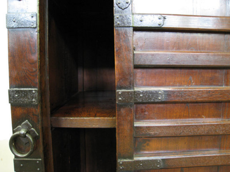 Antique Japanese Kuruma Tansu (wheeled chest)