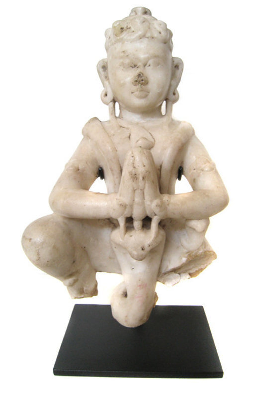 Indian Marble Figure of Garuda as a Angelic Beauty