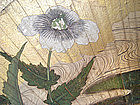 Japanese Antique Screen Painting with Fans