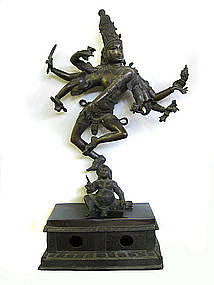 Antique Indian Bronze Sculpture of Shiva Nataraja