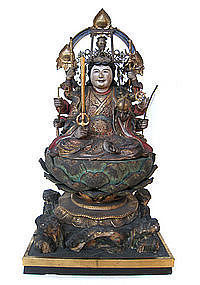 Japanese Seated Figure of Benzaiten from Zushi