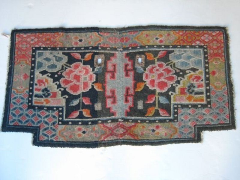 Antique Tibetan Saddle Wool Blanket