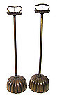 Pair of Antique Japanese Copper Candlesticks