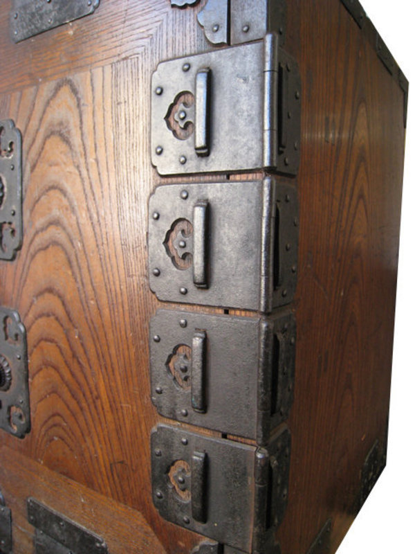 Japanese Keyaki Funa Tansu (Ship Safe) with Double Lock