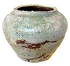 Chinese Ancient Han Dynasty Glazed Ceramic Jar