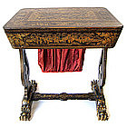 Beautiful Chinese Antique Lacquer Sewing Table