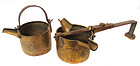 Antique Gilt Copper Buddhist Ritual Vessels